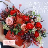 Túi giỏ chữ nhật cắm hoa (1 túi 4 chiếc) - THH0048/THH0049