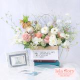 Túi giỏ chữ nhật cắm hoa size to - THH0049