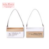 Túi giỏ chữ nhật cắm hoa size to - THH0049