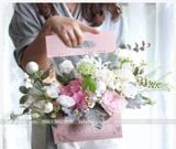 Túi mika xách cắm hoa - THH0053