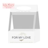 Túi mika xách cắm hoa - THH0053