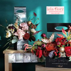 Túi mika xách cắm hoa - THH0053