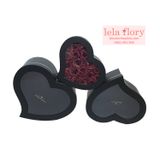 Bộ 3 chiếc hộp tim méo cắm hoa, đựng quà - THH0056