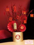 Hộp trụ cắm đào đông Tết (1 set 2 cái) - THH0059