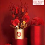 Hộp trụ cắm đào đông Tết (1 set 2 cái) - THH0059