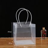 Túi nhựa trong hình vuông đựng bó hoa, hộp hoa  - THH0064
