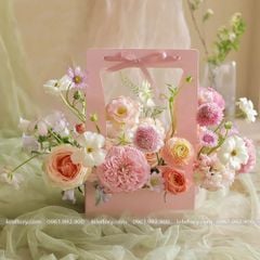 Túi giấy cắm hoa hình chữ nhật (1 chiếc) - THH0065