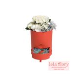 Hộp trụ tròn cắm hoa có ngăn kéo Flower for you, hộp đựng quà tặng - THH0066