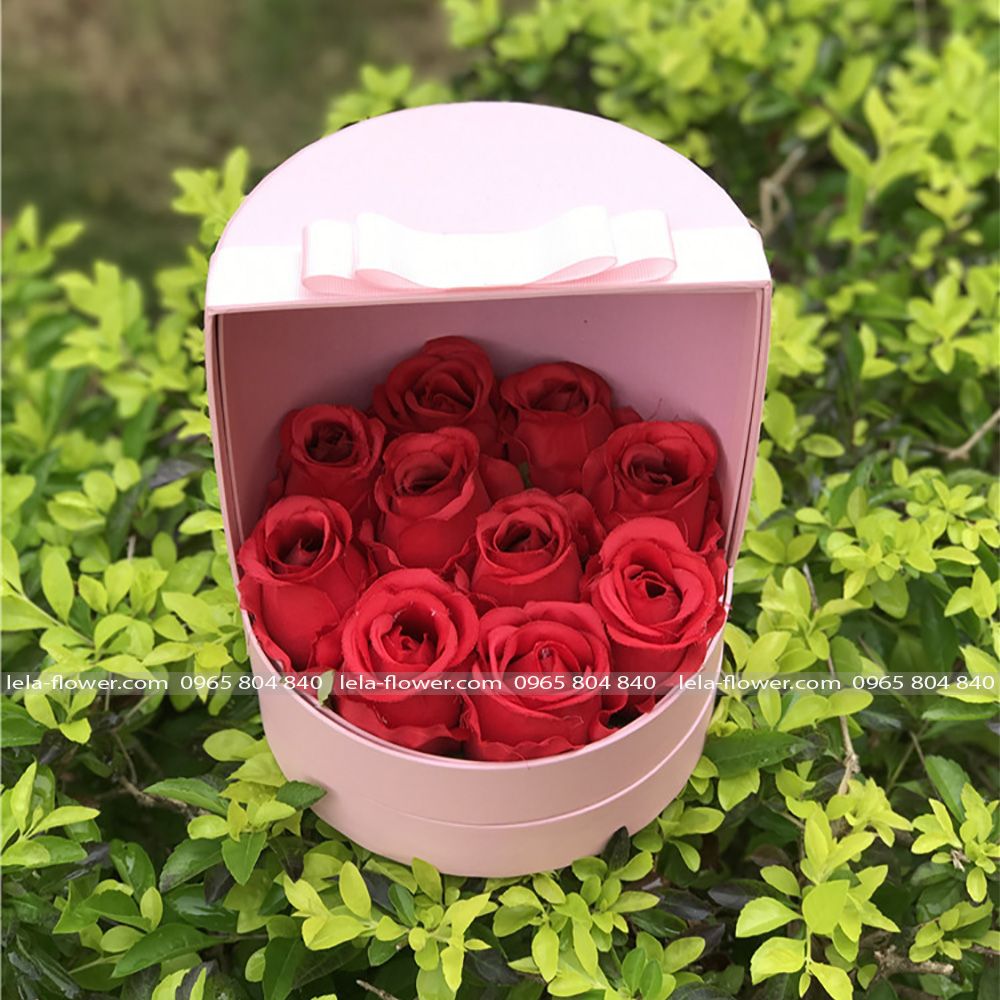 Hộp trụ tròn cắm hoa có cửa trượt, hộp đựng quà độc đáo, hộp đựng gấu bông xinh xắn - THH0069.4