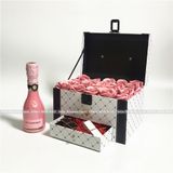 Hộp cốp ngăn kéo chấm bi cắm hoa, hộp cắm hoa, hộp đựng quà độc đáo có ngăn kéo - THH0070