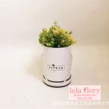 Hộp trụ tròn cắm hoa Flower hình bông hoa có nắp và quai - THH0077
