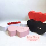 Hộp trái tim đôi có ngăn kéo đựng quà tặng người yêu - THH0078
