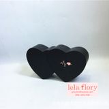 Hộp trái tim đôi có ngăn kéo đựng quà tặng người yêu - THH0078