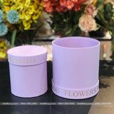 Set 2 chiếc hộp trụ tròn cắm hoa tươi, hoa sáp FLOWERS FOR YOU - THH0081