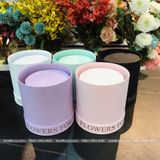 Set 2 chiếc hộp trụ tròn cắm hoa tươi, hoa sáp FLOWERS FOR YOU - THH0081