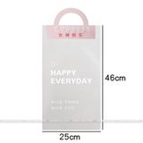 Túi trong suốt in chữ đựng hoa tươi hoa sáp - THH0088