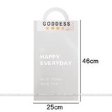 Túi trong suốt in chữ đựng hoa tươi hoa sáp - THH0088