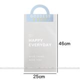 Túi trong suốt in chữ đựng hoa tươi hoa sáp - THH0088