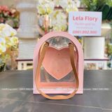 Hộp Mika vòm lõi trái tim cắm hoa sáp, hoa tươi - THH0095