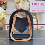 Hộp Mika vòm lõi trái tim cắm hoa sáp, hoa tươi - THH0095