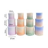 Bộ 3 chiếc hộp trụ tròn Be Happy màu loang - THH0098