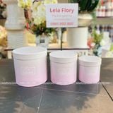 Bộ 3 chiếc hộp trụ tròn Be Happy màu loang - THH0098