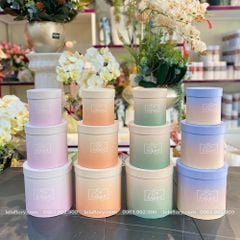 Bộ 3 chiếc hộp trụ tròn Be Happy màu loang - THH0098