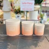 Bộ 3 chiếc hộp trụ tròn Be Happy màu loang - THH0098