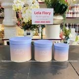 Bộ 3 chiếc hộp trụ tròn Be Happy màu loang - THH0098