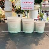 Bộ 3 chiếc hộp trụ tròn Be Happy màu loang - THH0098
