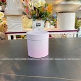 Hộp trụ tròn mini size 11cm Be Happy loang cắm hoa tươi, hoa sáp - THH0099