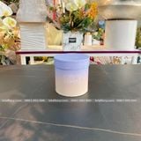 Hộp trụ tròn mini size 11cm Be Happy loang cắm hoa tươi, hoa sáp - THH0099