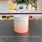Hộp trụ tròn mini size 11cm Be Happy loang cắm hoa tươi, hoa sáp - THH0099