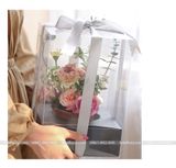 Hộp Mika vuông nhỏ cắm hoa tươi, hoa sáp - THH0105