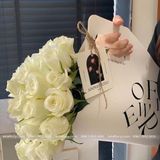 Túi xách màu Trắng HOT TREND đựng hoa (1 chiếc) - THH0109