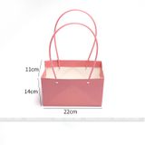 Túi hình chữ nhật quai nhựa cắm hoa - THH0114