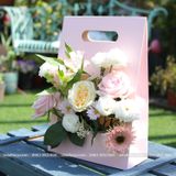 Túi giấy chữ nhật cắm hoa tươi, hoa sáp (1 chiếc) - THH0116