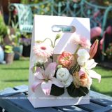 Túi giấy chữ nhật cắm hoa tươi, hoa sáp (1 chiếc) - THH0116