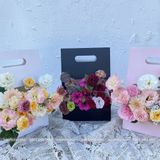 Túi giấy chữ nhật cắm hoa tươi, hoa sáp (1 chiếc) - THH0116