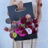 Túi giấy chữ nhật cắm hoa tươi, hoa sáp (1 chiếc) - THH0116