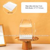 Hộp mika đáy sóng (hộp không kèm hoa, bánh) -  THH0119