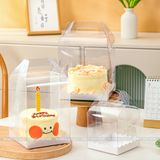 Hộp mika đáy sóng (hộp không kèm hoa, bánh) -  THH0119