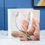 Túi giấy hình vuông hoa văn cao cấp sđựng bó hoa, hộp quà (1 chiếc) - THH0121