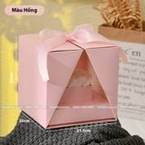 Hộp vuông mở đôi chuyên dùng cắm hoa tươi, hoa sáp (size 20cm) - THH0122
