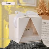 Hộp vuông mở đôi chuyên dùng cắm hoa tươi, hoa sáp (size 20cm) - THH0122