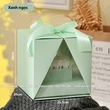 Hộp vuông mở đôi chuyên dùng cắm hoa tươi, hoa sáp (size 20cm) - THH0122