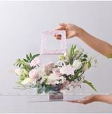 Túi xách trong suốt quai nhũ sang chảnh -  THH0123