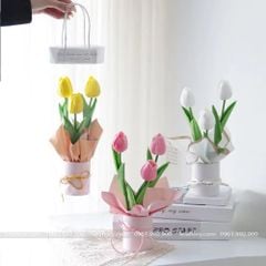 Hộp trụ mini dùng cắm 1-3 bông hoa - THH0127