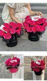Hộp trụ bạc THE ROSEMADAM cắm hoa tươi, hoa sáp (không bao gồm hoa) - THH0133