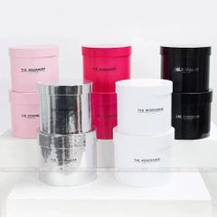Hộp trụ bạc THE ROSEMADAM cắm hoa tươi, hoa sáp (không bao gồm hoa) - THH0133